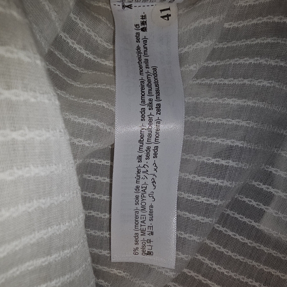 Massimo Dutti Cream Textured Sleeveless Top - Picture 6 of 7